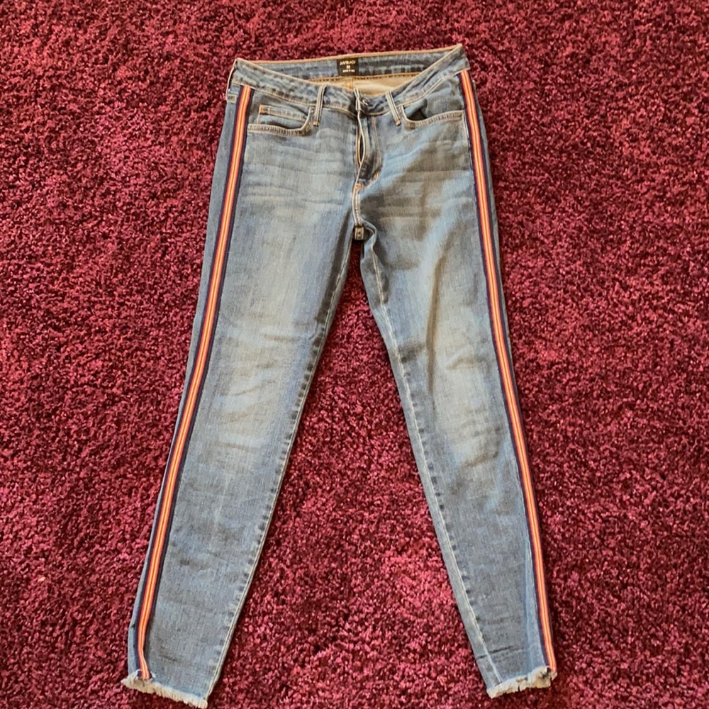 Skinny Jean with Red/White/Blue Stripe!
